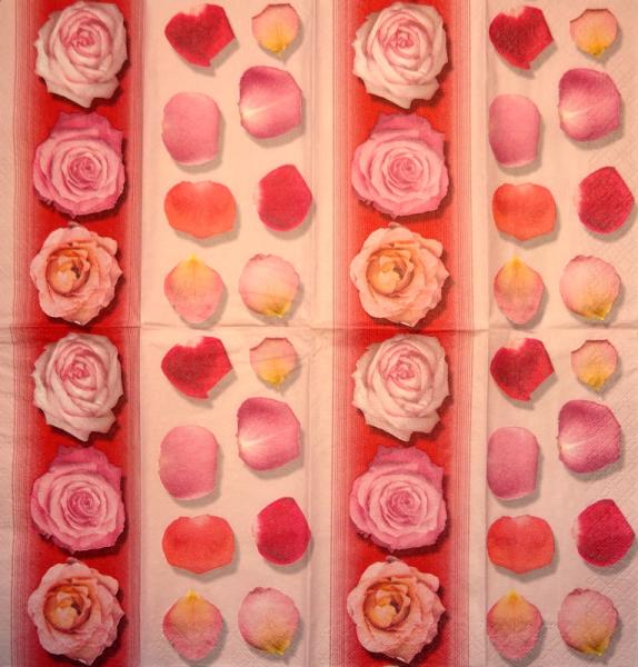 ROS-0756 Roses - 4-ply - Handkerchief - SALE !